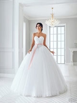 Bridal Dress: Sans Pareil Bridal Collection 2016: 878 - Sweetheart ball gown with basque skirt and crystal beaded embroidery  