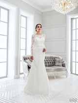 Bridal Dress: Sans Pareil Bridal Collection 2016: 989 - All-over lace details in classic fit and flare wedding dress  