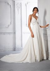 Bridal Dress: Mori Lee Bridal Fall 2021 Collection: 2377 - Claire Wedding Dress  