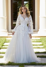 Bridal Dress: Mori Lee Blue Fall 2022 Collection: 5984 - Felista Wedding Dress  