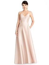 Evening Dress: Alfred Sung Bridesmaids SPRING 2018 - D750 - Fabric: Sateen Twill  