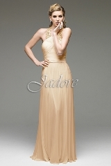 MOB Dress: Jadore J2 Collection - J2063 - Stretch netting w/ plastic beaded halter  