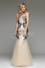 MOB Dress: Jadore J4 Collection - J4004 - Tulle w/ beaded appliqué  