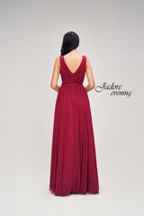 MOB Dress: Jadore Collection - V Neck Chiffon Dress with Beaded Waist J17042  