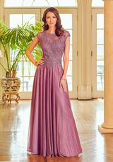 MOB Dress: Mori Lee Collection: 72520 - Beaded Metallic Crepe Evening Gown  