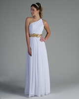 Bridesmaids Dress: Nite Time Collection: NT-71 - Shown in White chiffon  