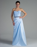 Bridesmaids Dress: Nite Time Collection: NT-78 - Shown in #51/ Black Lamour satin  