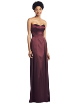 Bridesmaids Dress: Social Bridesmaids SPRING 2020 - 8196 - Strapless Sweetheart Gown with Pleated Skirt and Pockets  