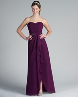 Bridesmaids Dress: Tutto Bene Collection: 2207 - Shown in Eggplant chiffon  