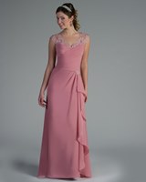 MOB Dress: Tutto Bene Collection: 22200 - Shown in Dusty Pink lace and chiffon  