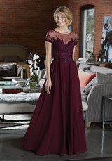 Bridesmaids Dress: Mori Lee BRIDESMAIDS FALL 2018 Collection: 21585 - Elegant Chiffon Bridesmaid Dress Featuring a Beaded and Embroidered Bodice  