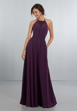 Bridesmaids Dress: Mori Lee BRIDESMAIDS SPRING 2018 Collection: 21572 - Elegant Chiffon Bridesmaids Dress with Softly Draped Bodice  