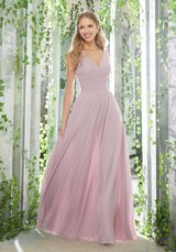 Bridesmaids Dress: Mori Lee BRIDESMAIDS Spring 2019 Collection: 21621 - Figure Flattering, A-Line Bridesmaid Dress  