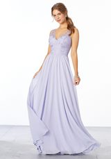 Bridesmaids Dress: Mori Lee Bridesmaids Spring 2020 Collection: 21656 - Chiffon Embriodered Bridesmaid Dress  