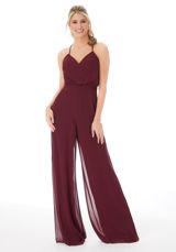 Bridesmaids Dress: Mori Lee Bridesmaids FALL 2020 Collection: 21690 - Chiffon Bridesmaid Jumpsuit  