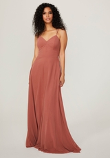 Bridesmaids Dress: Morilee Bridesmaids Collection: 21784 - Chiffon Bridesmaid Dress with Tie Back Keyhole  