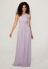 Bridesmaids Dress: Morilee Bridesmaids Collection: 21787 - Halter Neck Bridesmaid Dress with Bow  