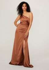 Bridesmaids Dress: Morilee Bridesmaids Collection: 21795 - One Shoulder Silky Satin Bridesmaid Dress  