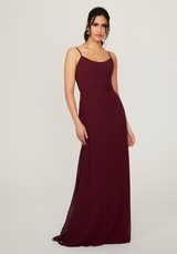 Bridesmaids Dress: Morilee Bridesmaids Collection: 21796 - Scoop Neck Chiffon Bridesmaid Dress  