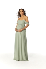 Bridesmaids Dress: Morilee Maternity Bridesmaids Collection: 14111 - CHIFFON MATERNITY BRIDESMAID DRESS  