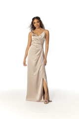 Bridesmaids Dress: Morilee Bridesmaids Collection: 21810 - SILKY SATIN BRIDESMAID DRESS  